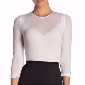 Wolford transparent nature bodysuit size medium $350 retail